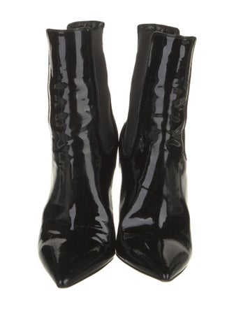 Saint Laurent Patent Leather Chelsea Boots