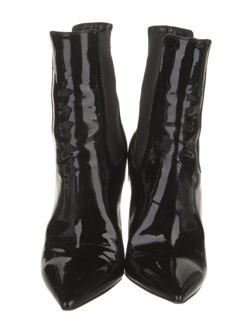 Saint Laurent Patent Leather Chelsea Boots
