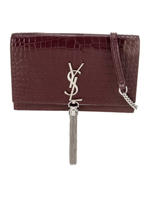 Saint Laurent Embossed Leather Kate Small