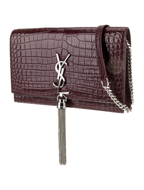 Saint Laurent Embossed Leather Kate Small