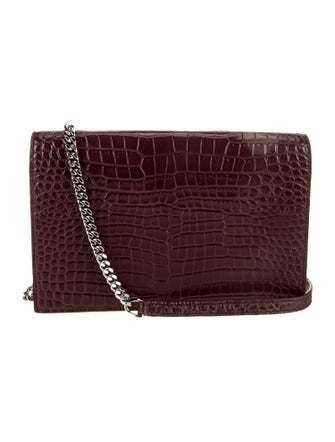 Saint Laurent Embossed Leather Kate Small