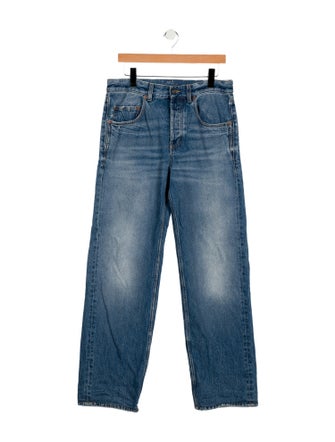 Saint Laurent High-Rise Wide Leg Jeans