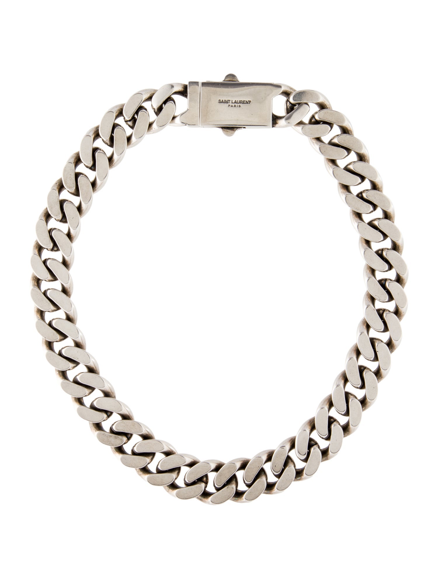 Saint Laurent Thick Curb Chain Necklace