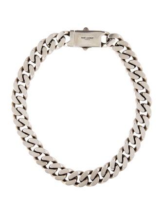 Saint Laurent Thick Curb Chain Necklace