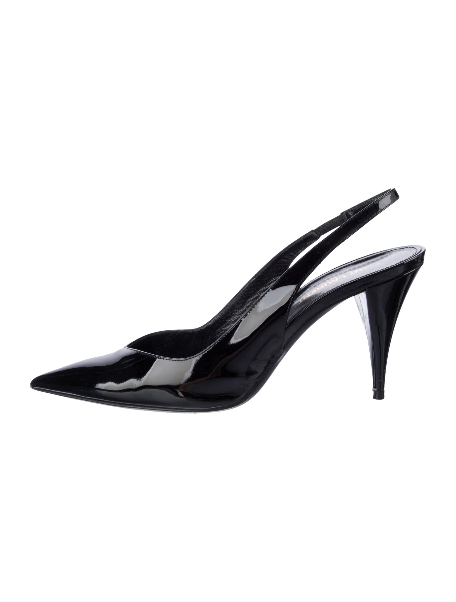 Saint Laurent Patent Leather Slingback Pumps