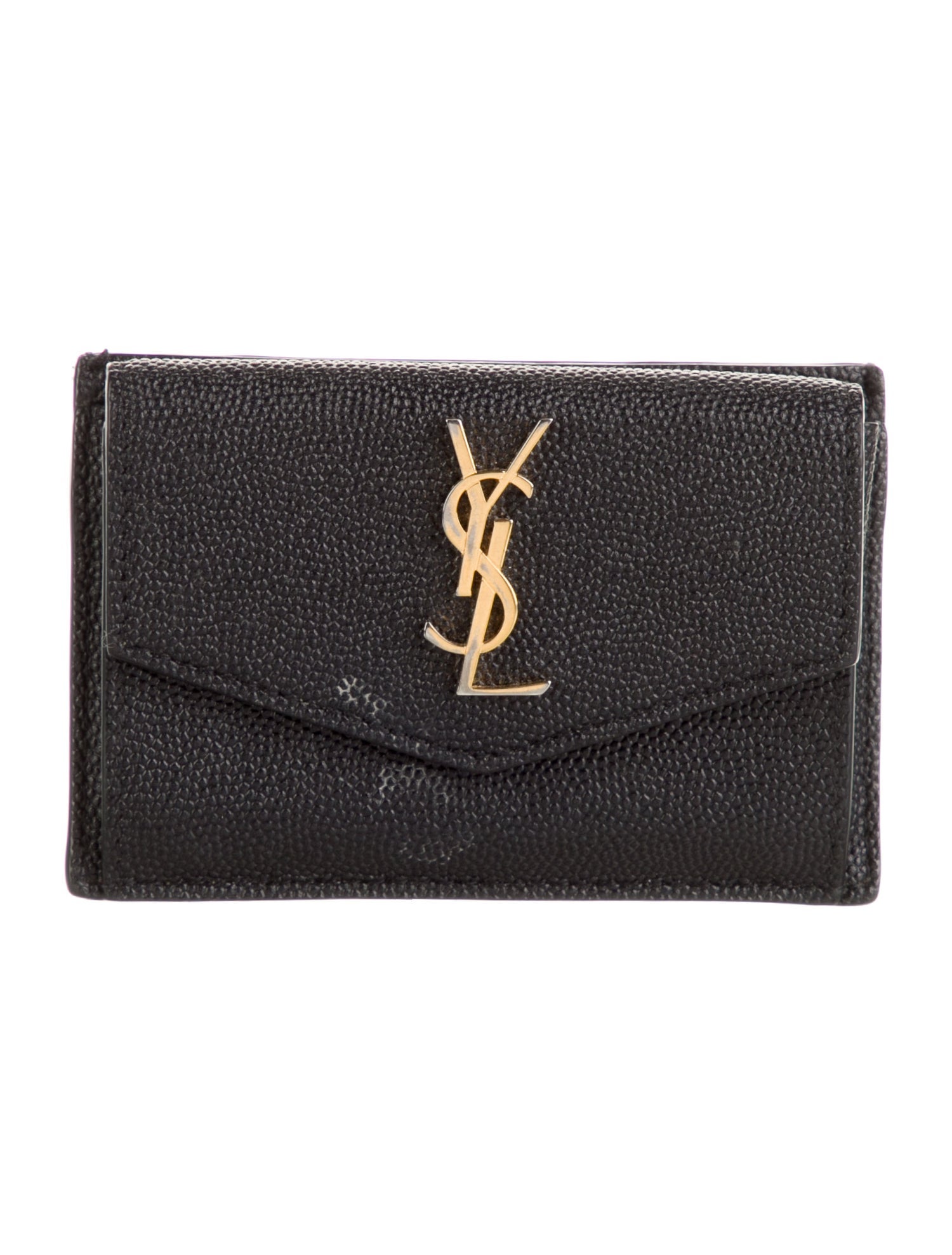 Saint Laurent Signature Logo Leather Wallet