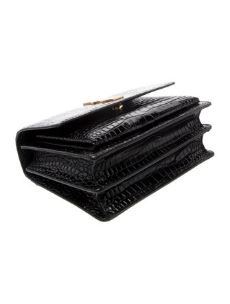 Saint Laurent Embossed Leather Sunset Medium