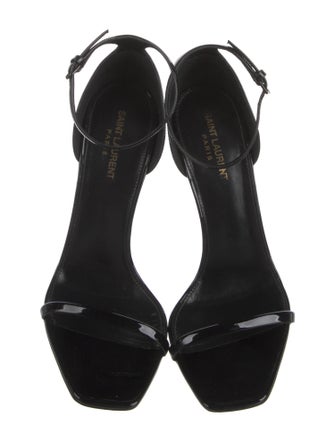 Saint Laurent Patent Leather Sandals