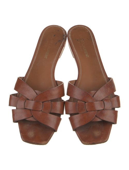 Saint Laurent Leather Slides