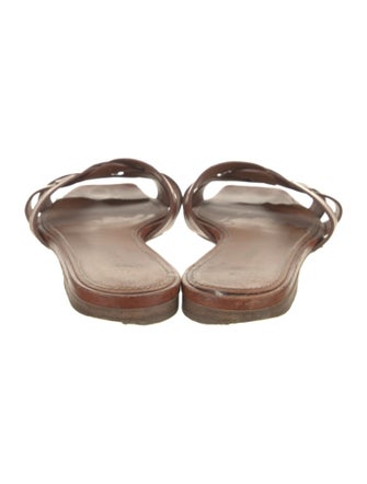 Saint Laurent Leather Slides