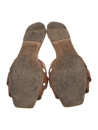 Saint Laurent Leather Slides