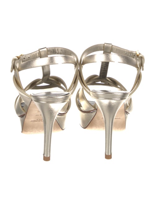 Saint Laurent Leather T-Strap Sandals