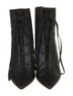 Saint Laurent Leather Lace-Up Boots