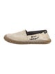 Saint Laurent Canvas Embroidered Accent Espadrilles
