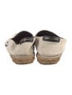 Saint Laurent Canvas Embroidered Accent Espadrilles