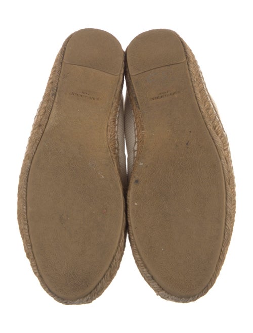Saint Laurent Canvas Embroidered Accent Espadrilles