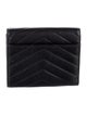 Saint Laurent 2024 Quilted Pattern Compact Wallet