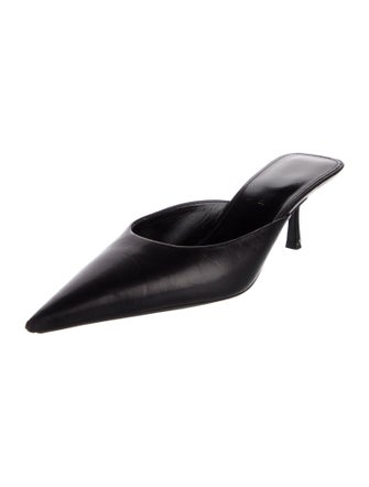 Saint Laurent Leather Mules