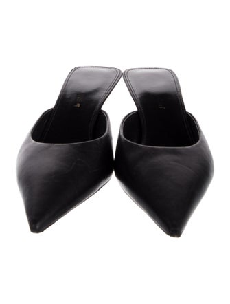 Saint Laurent Leather Mules