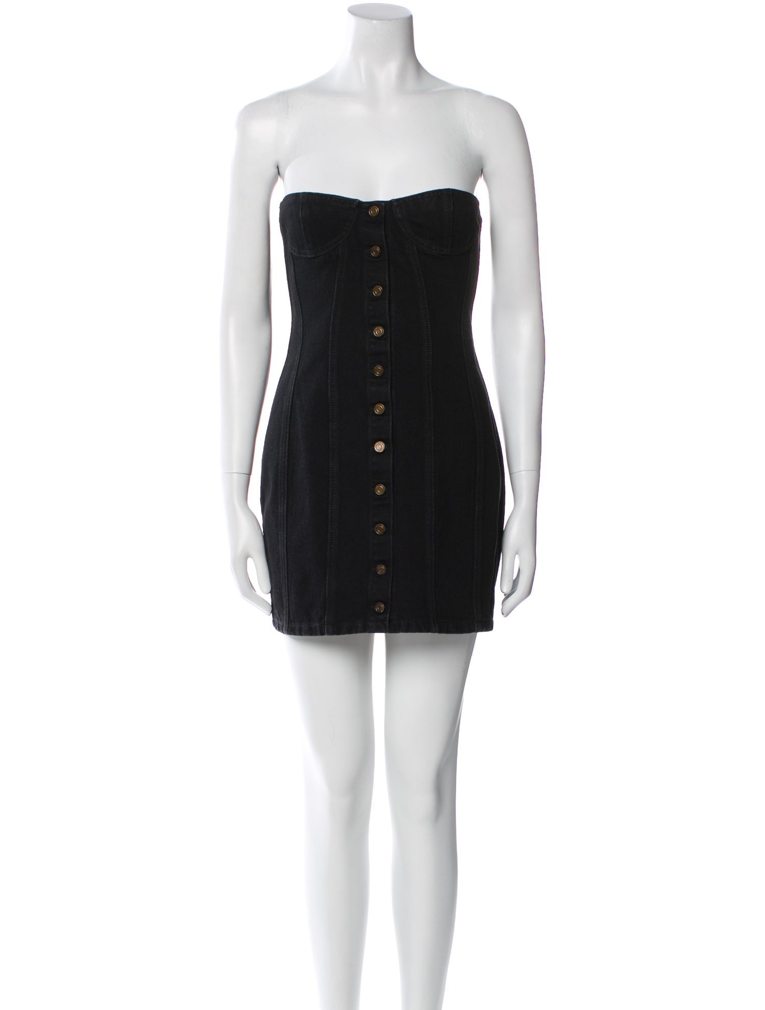 Saint Laurent Strapless Mini Dress