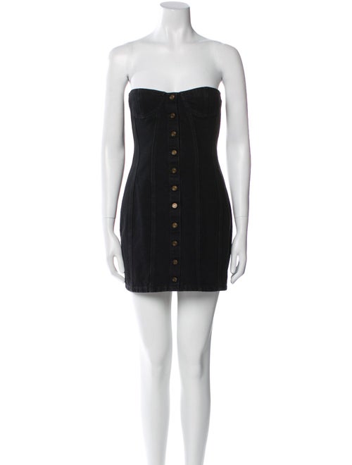 Saint Laurent Strapless Mini Dress