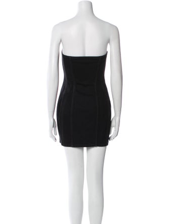 Saint Laurent Strapless Mini Dress
