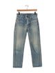 Saint Laurent Mid-Rise Straight Leg Jeans