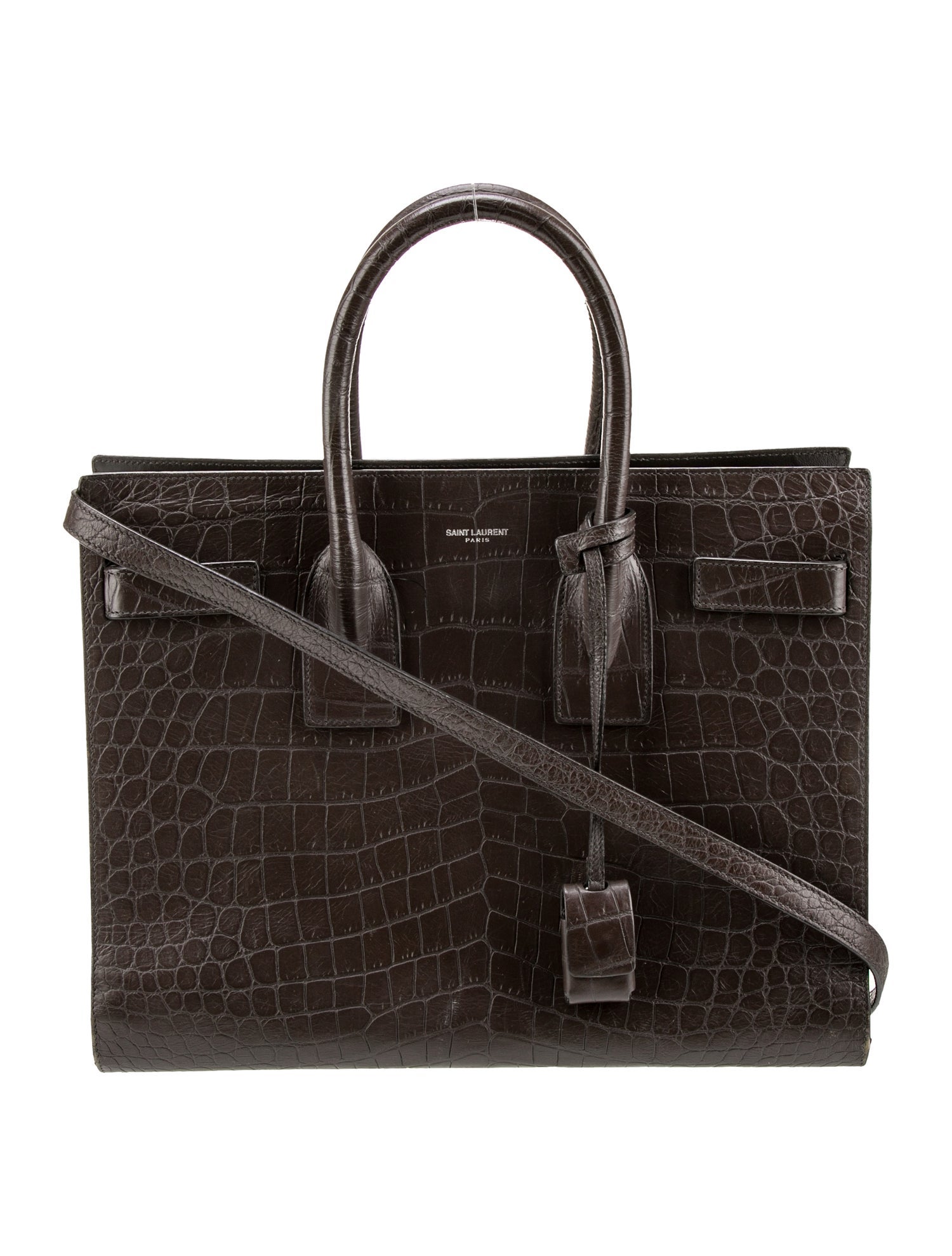 Saint Laurent Embossed Leather Sac De Jour