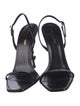 Saint Laurent Patent Leather Slingback Sandals