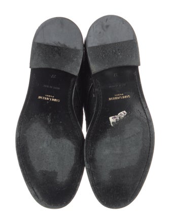 Saint Laurent Lace Lace Trim Embellishment Combat Boots