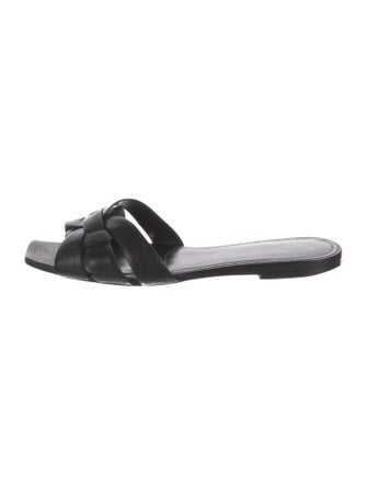 Saint Laurent Leather Slides