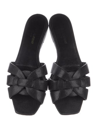 Saint Laurent Leather Slides