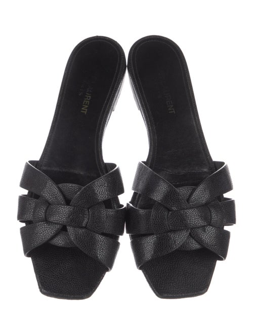 Saint Laurent Leather Slides