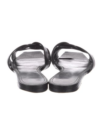 Saint Laurent Leather Slides