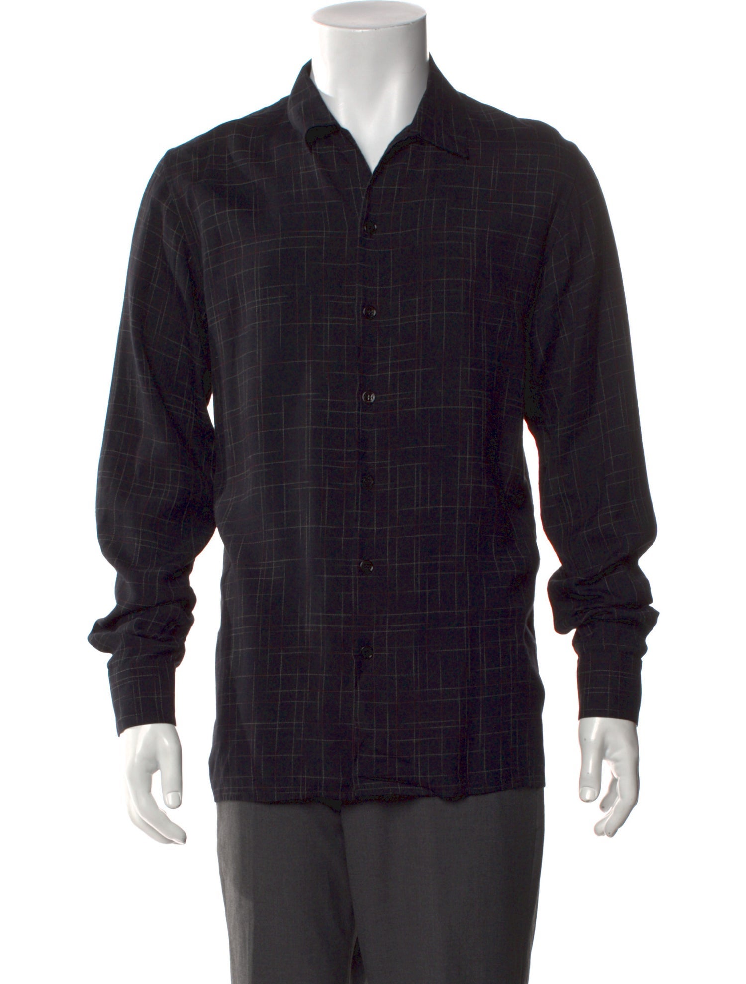 Saint Laurent 2014 Plaid Print Shirt