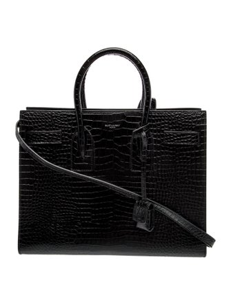 Saint Laurent Leather Sac De Jour Small