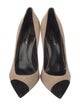Saint Laurent Suede Colorblock Pattern Pumps