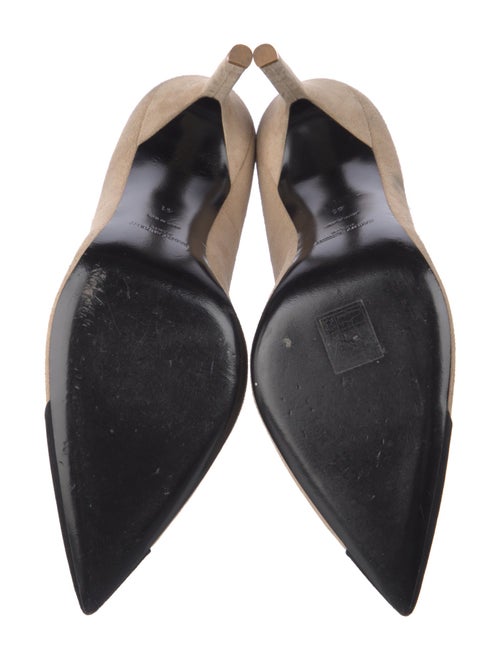 Saint Laurent Suede Colorblock Pattern Pumps