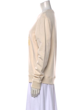 Saint Laurent Graphic Print Crew Neck Sweatshirt