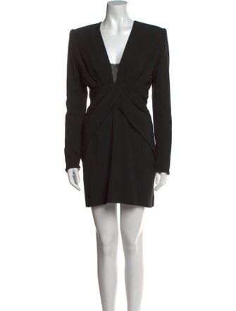 Saint Laurent V-Neck Mini Dress