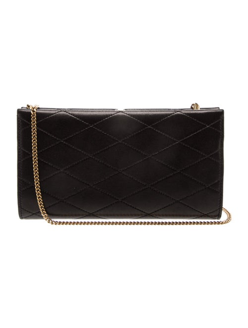 Saint Laurent Leather Wallet on Chain