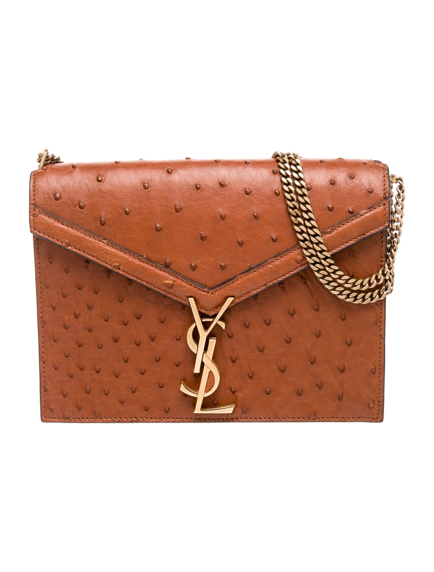 Saint Laurent Ostrich Cassandre