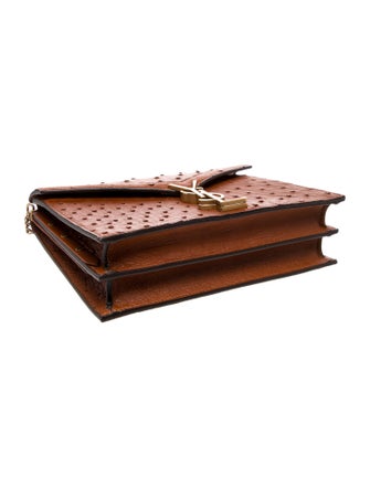 Saint Laurent Ostrich Cassandre