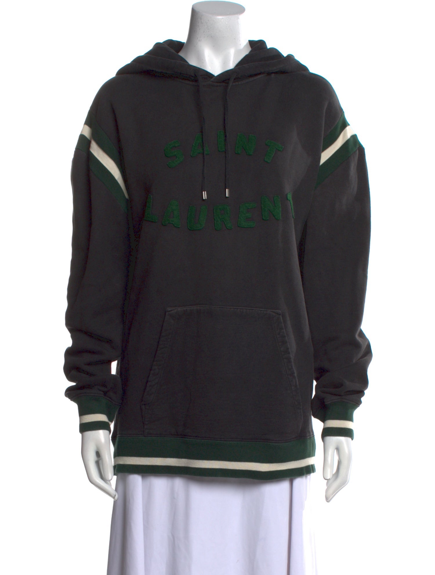 Saint Laurent Graphic Print Crew Neck Sweatshirt