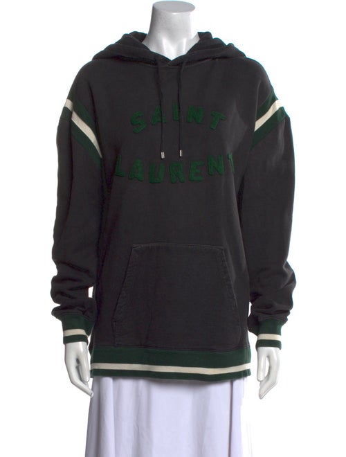 Saint Laurent Graphic Print Crew Neck Sweatshirt