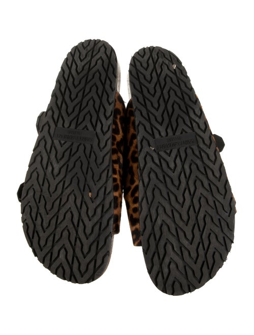 Saint Laurent Ponyhair Animal Print Slides