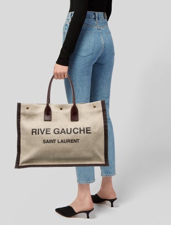 Saint Laurent Canvas Rive Gauche Large