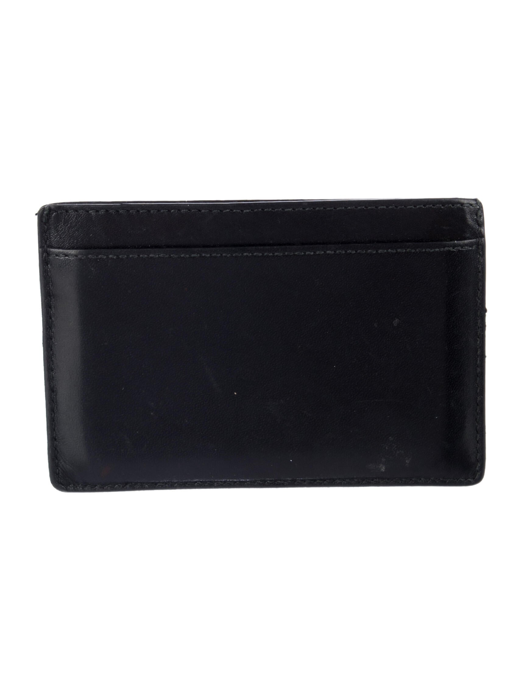 Saint Laurent Leather Card Holder