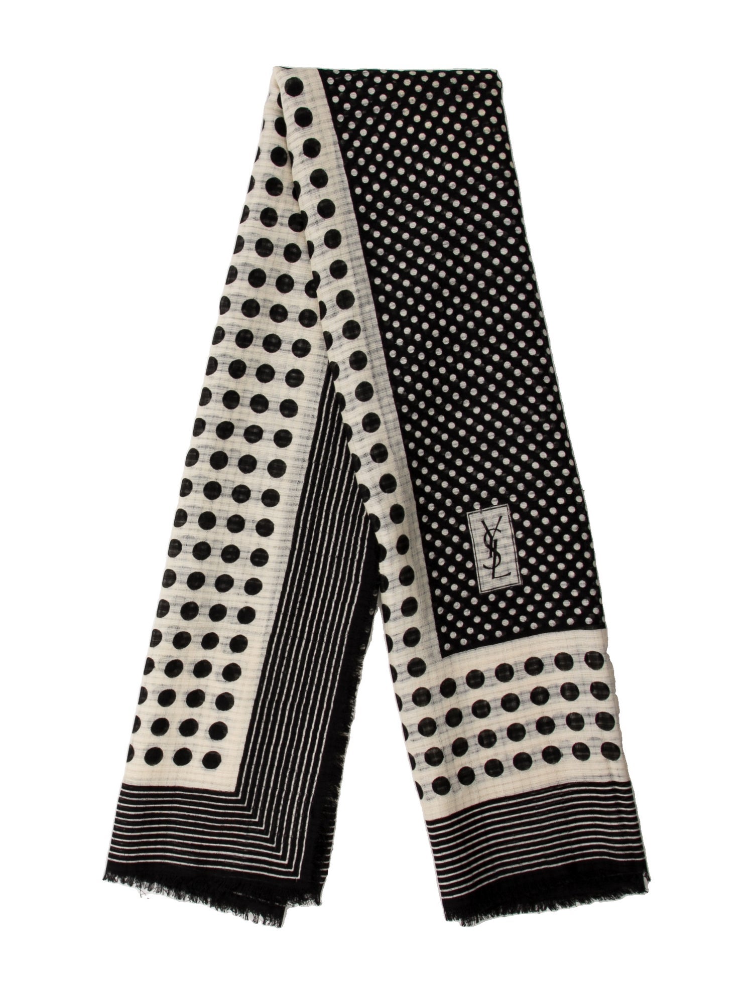 Saint Laurent Vintage Printed Scarf