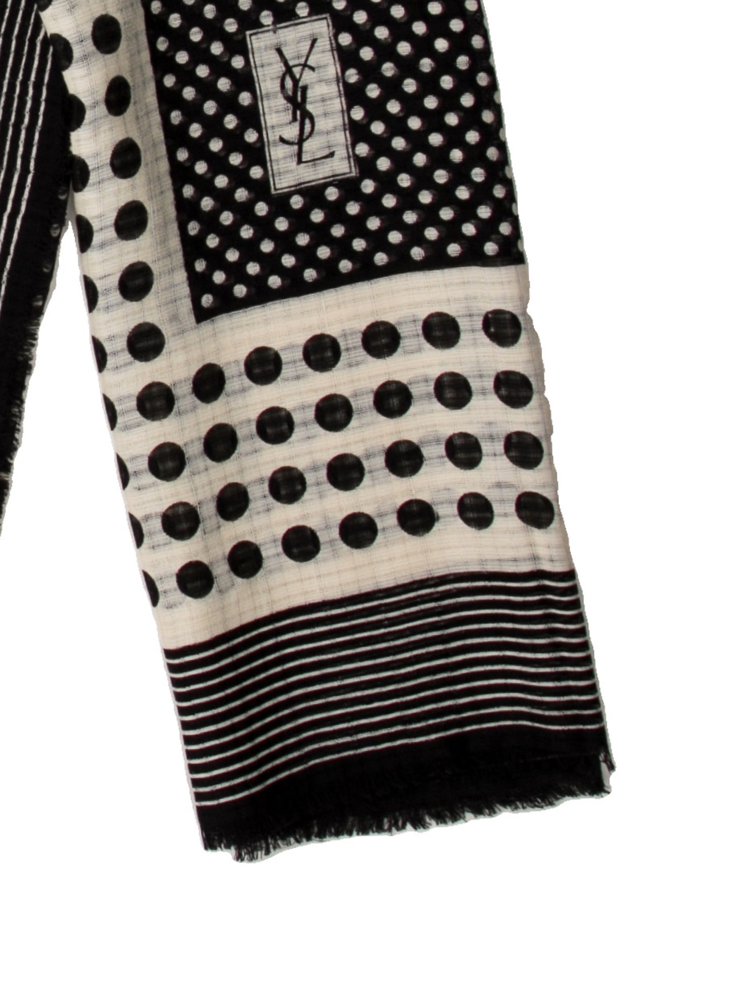 Saint Laurent Vintage Printed Scarf